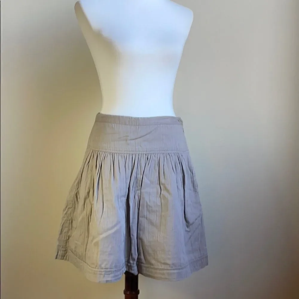 GAP Fit and Flare Brown Mini Skirt with Pockets (Size: 1)